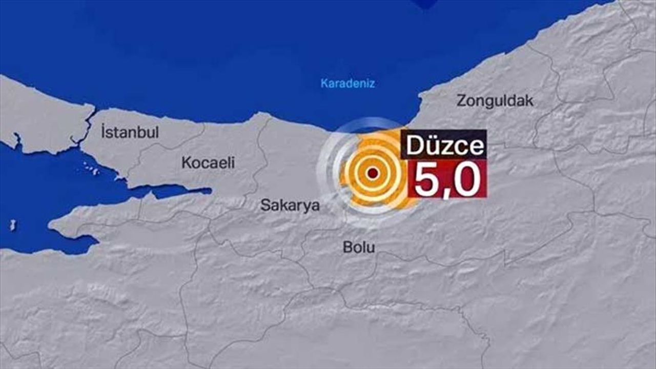 Düzce'de 5.3 büyüklüğünde deprem