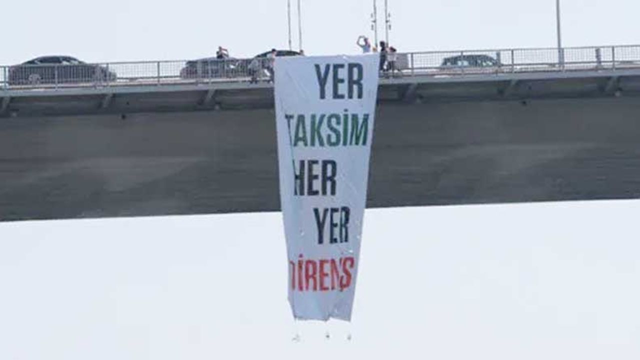 TİP milletvekilleri Gezi pankartı astı ,Soylu soruşturma başlattı