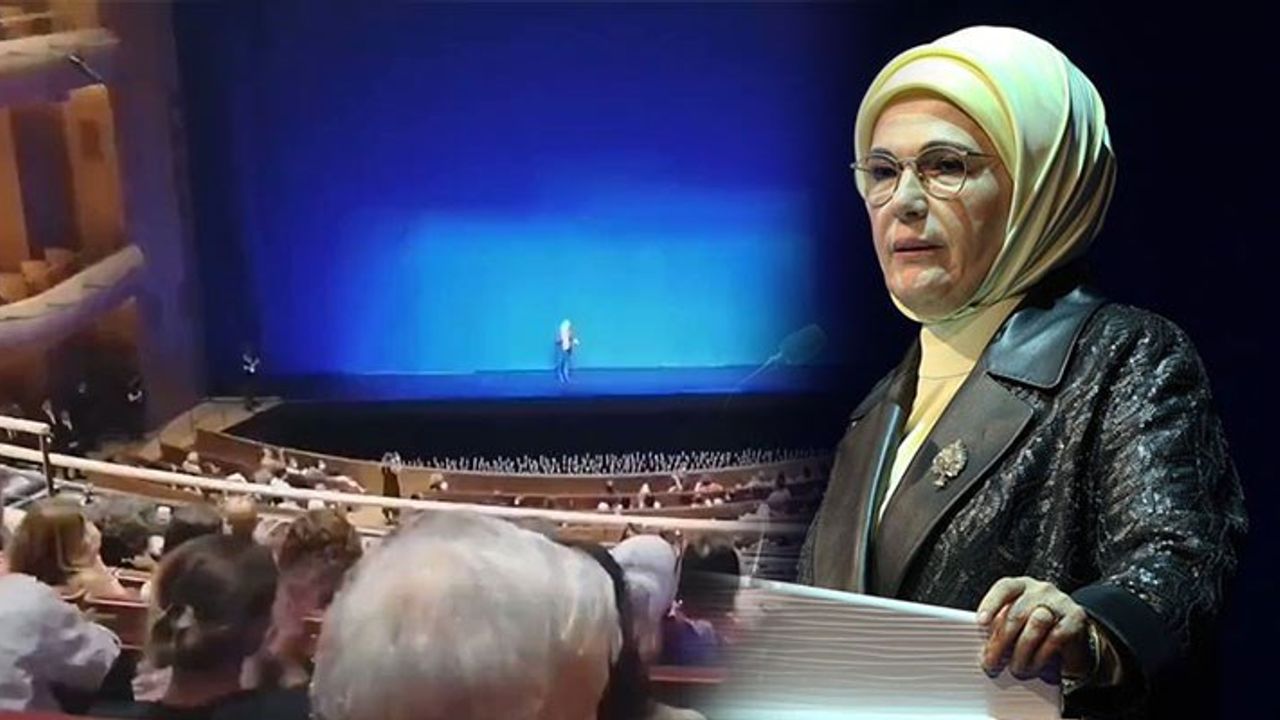 Emine Erdoğan'ın AKM'de kutlama mesajına protesto