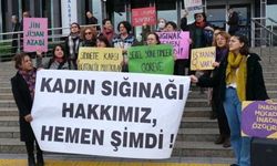 Şişli'de kadınlardan sığınmaevi protestosu