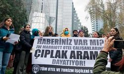 Otelde kat görevlisi kadına çıplak aramaya protesto