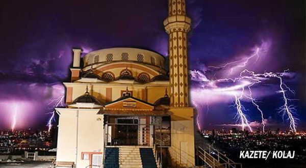 Ankara'da camiye yıldırım düştü