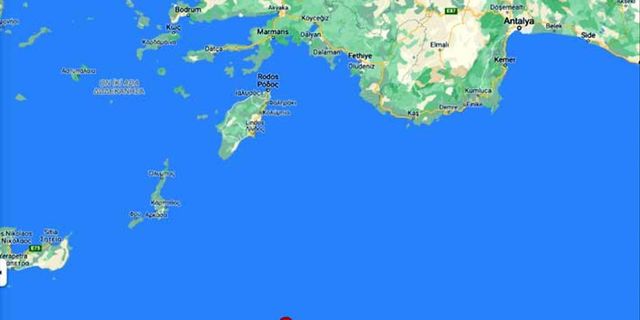 Akdeniz'de Şiddetli Deprem