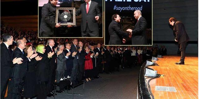Erdoğan, Fazıl Say'ın 'Truva Sonatı'nı izledi 'Kara Toprak'ı hediye etti