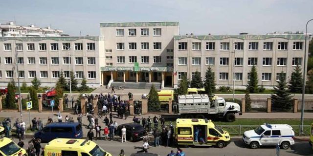 Tataristan'da eski öğrenci, okulda katliam yaptı: 9'u çocuk 11 kişi öldü