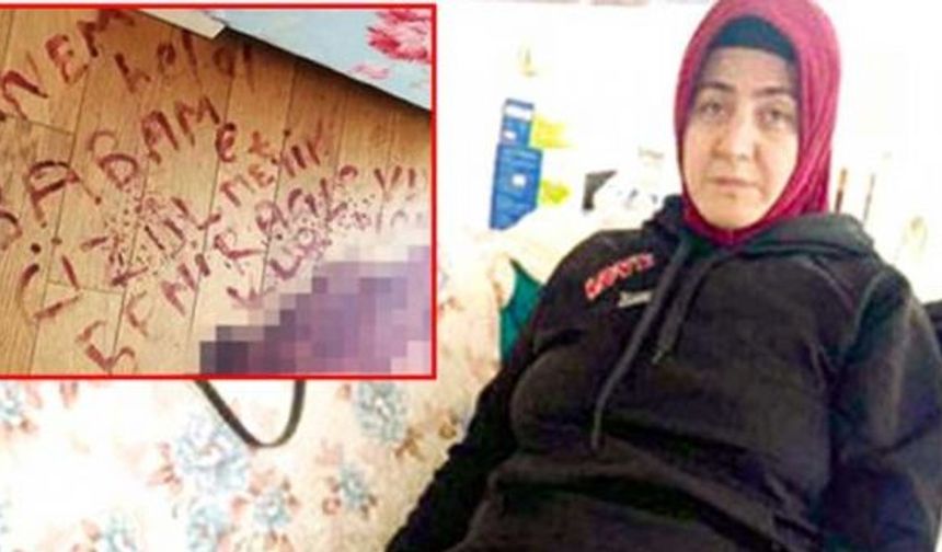 Kanıyla 'Beni Ragıp vurdu' yazan kadın, kocasına vasi atandı