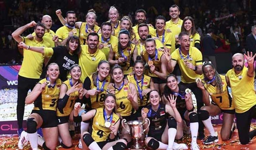 Vakıfbank'ın kadınları beşinci kez CEV Şampiyonu