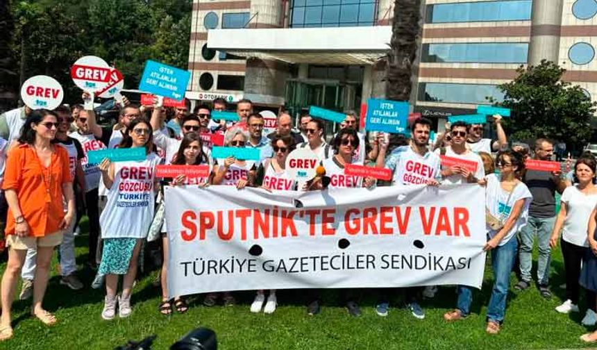 TGS'nin Sputnik Türkiye'deki grevi 20'inci gününde